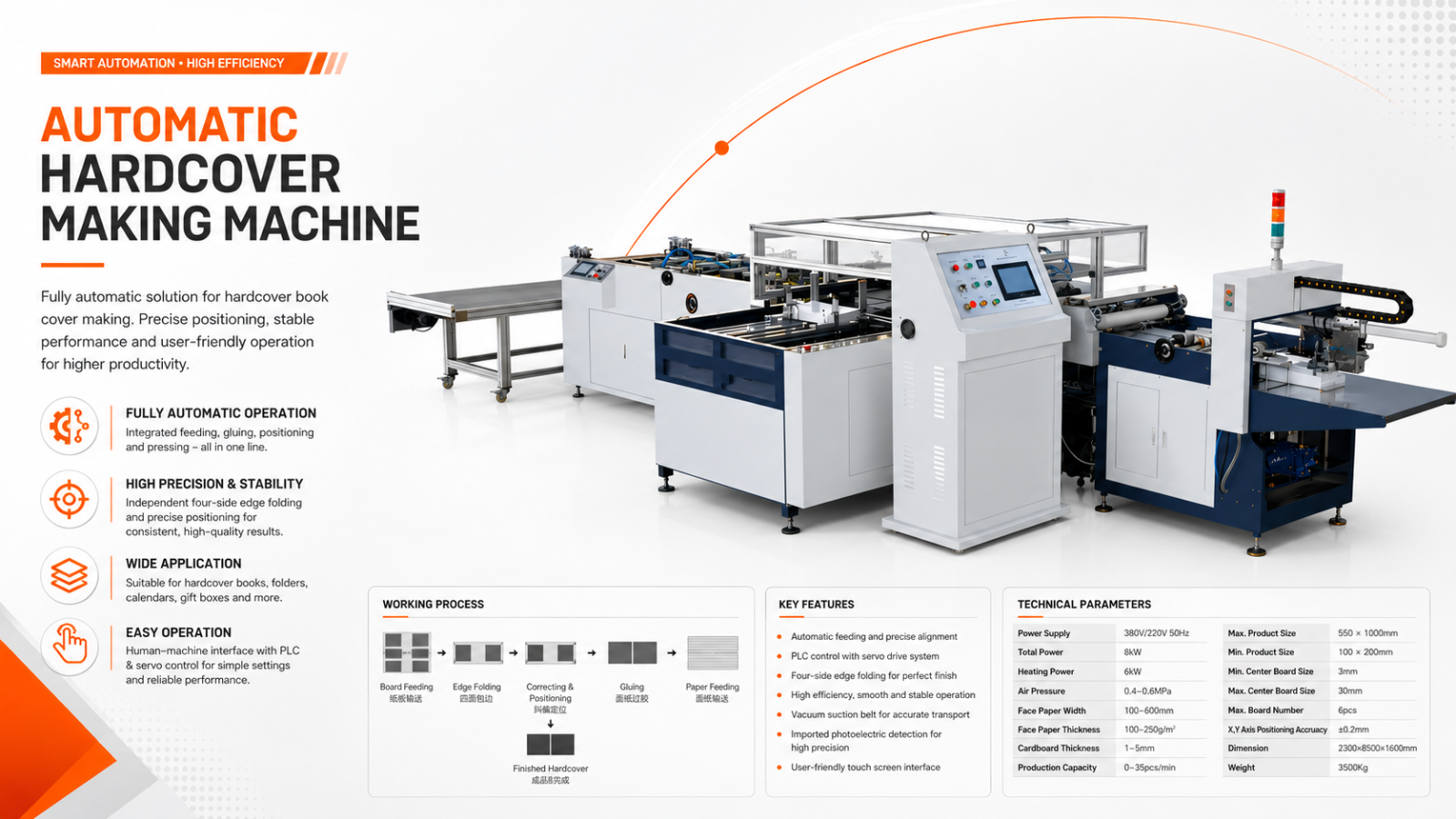 Automatic Hardcover Making Machine