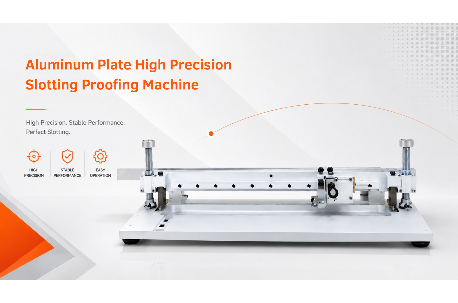 Aluminum Plate High Precision Slotting Proofing Machine