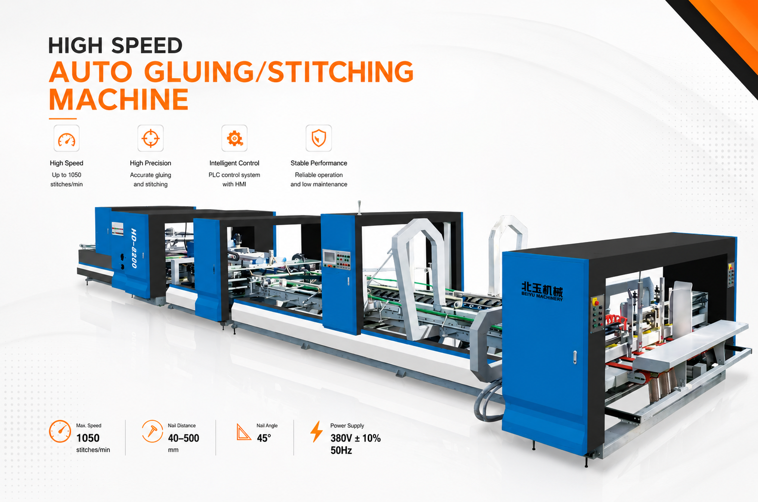 High Speed Auto Gluing Machine