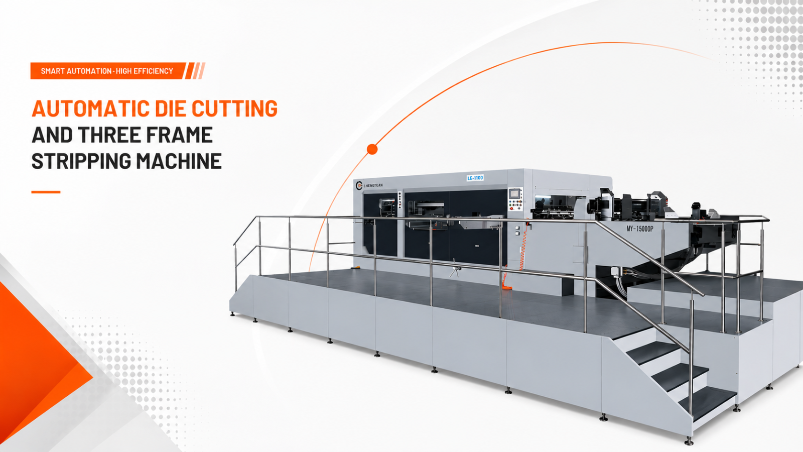 Automatic Die Cutting and Three Frames Stripping Machine