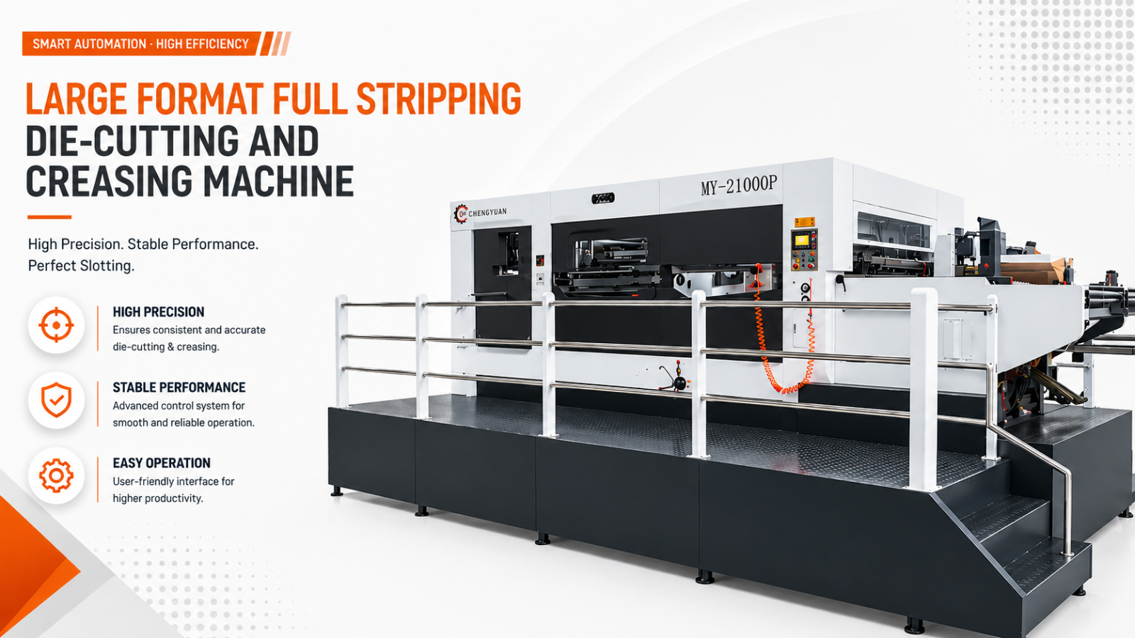 Large-format Full Stripping Die-cutting and Creasing Machine